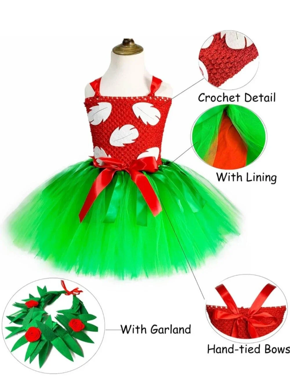 Disney Lilo & Stitch Tutu Dress with Hawaiian Headband!